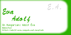 eva adolf business card